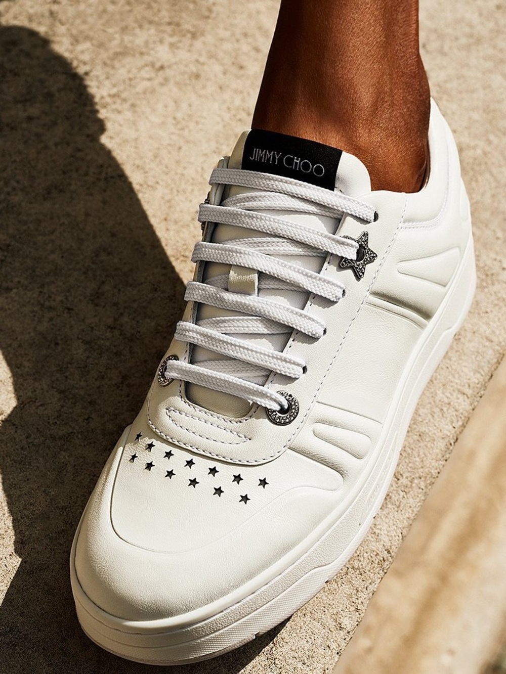 Jimmy Choo White Hawaii Sneakers